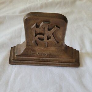 Vintage UVA McKim Hall Brass/Bronze Bookend